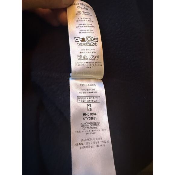 Patagonia Black Better Sweater Fleece Vest Womens Large Immunology Logo - Picture 5 of 7